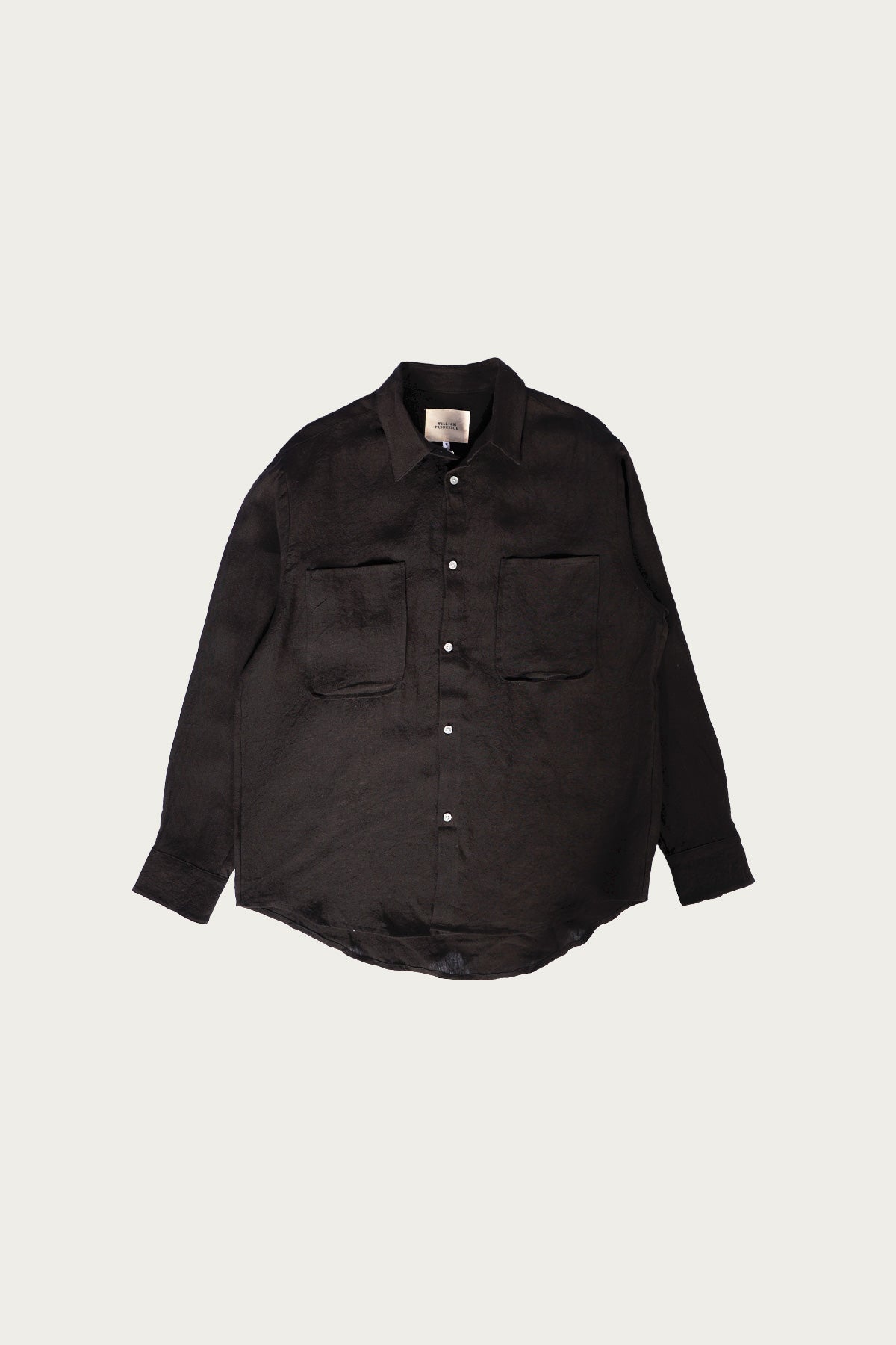 William Frederick - Office Shirt - Black Linen - Canoe Club
