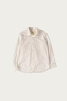 William Frederick - Office Shirt - White Cotton Wool Typewriter Cloth - Canoe Club