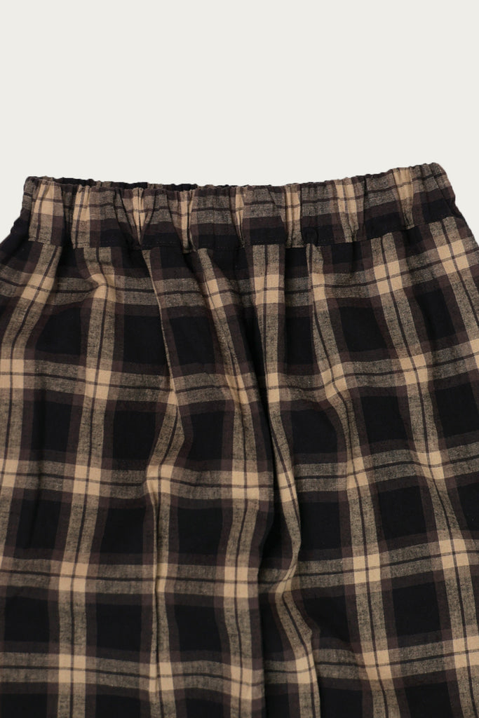 William Frederick - Studio Pant - Black/Brown Tan Plaid - Canoe Club