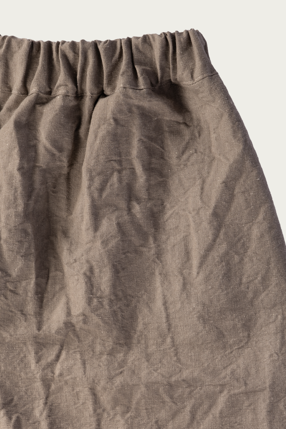 William Frederick - Studio Pant - Grey Beige Cotton Linen Buff Cloth - Canoe Club