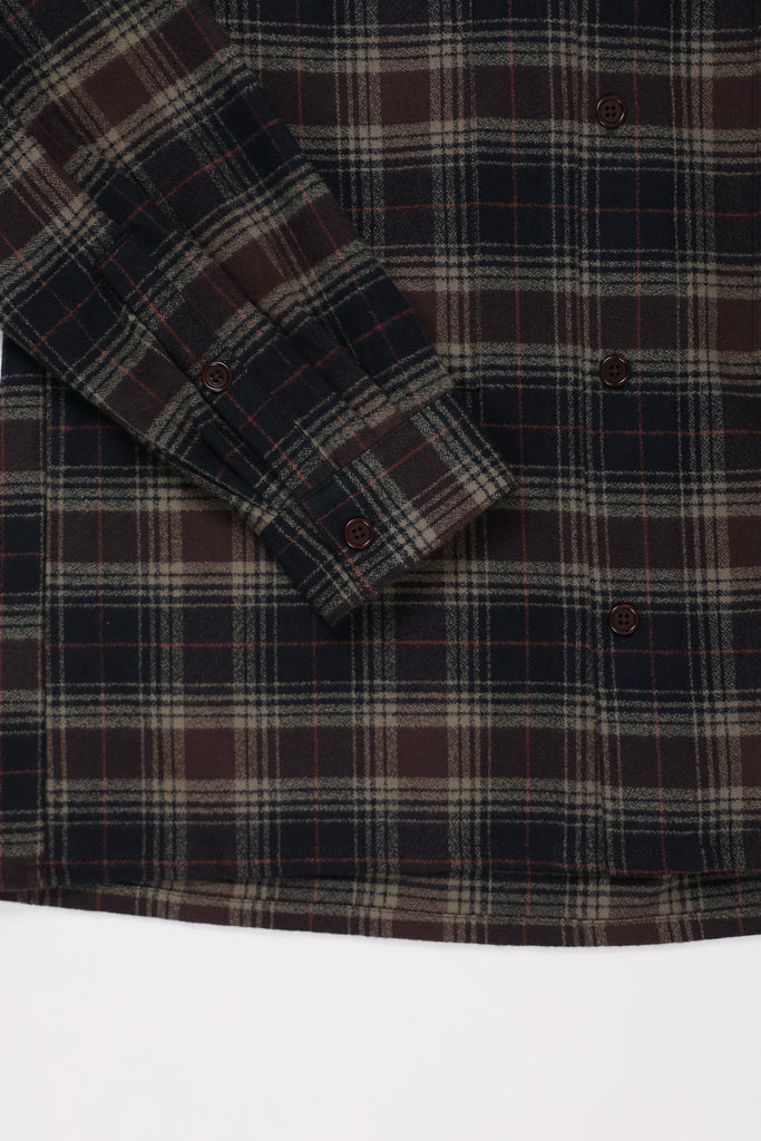 William Frederick Studio Shirt | Coffee Plaid Flannel | Canoe Club