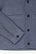 William Frederick - Cafe Jacket - Dusty Blue Butcher Linen - Canoe Club