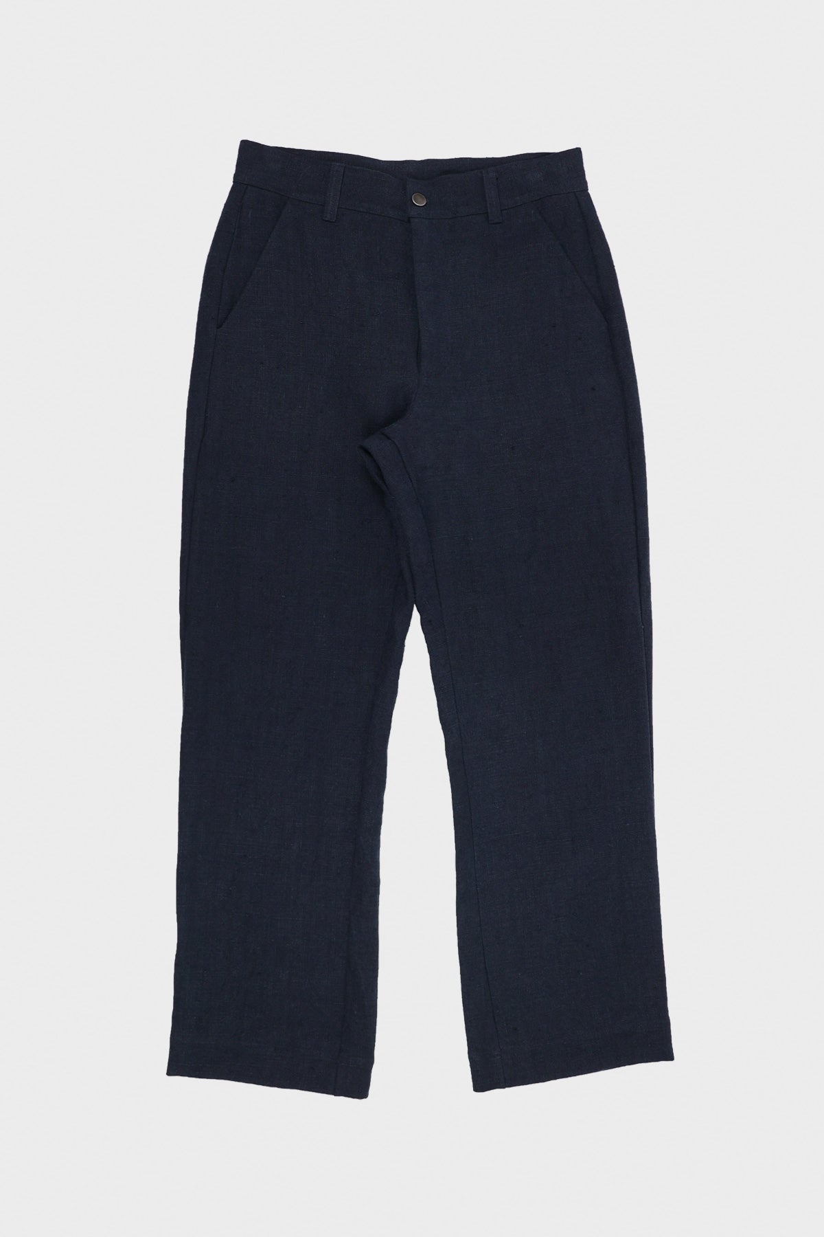 William Frederick - Cafe Pant - Navy Butcher Linen - Canoe Club