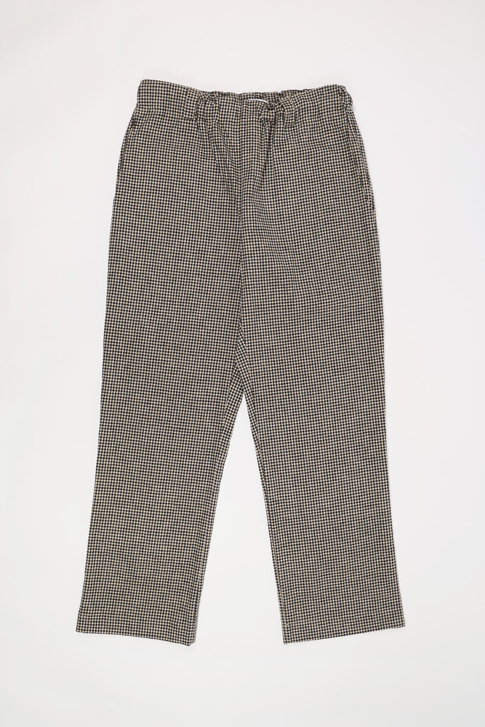 William Frederick - House Pant - Black and Tan Gingham - Canoe Club