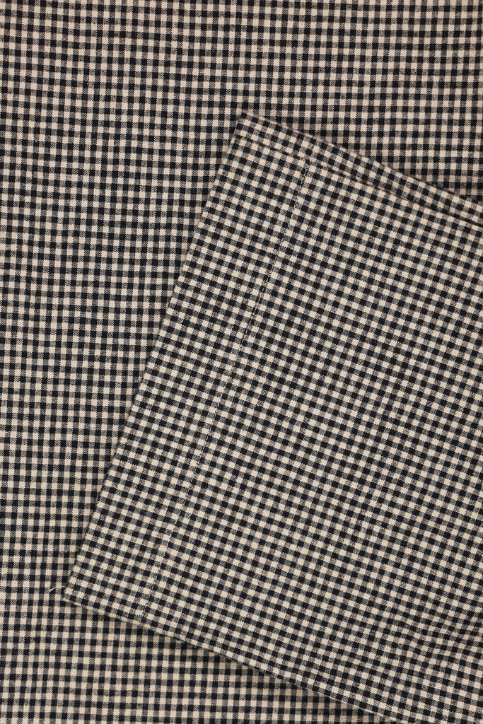 William Frederick - House Pant - Black and Tan Gingham - Canoe Club
