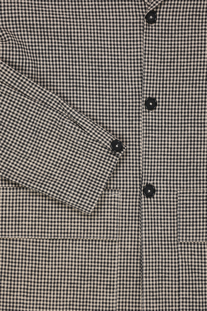 William Frederick - Office Jacket - Black and Tan Gingham - Canoe Club