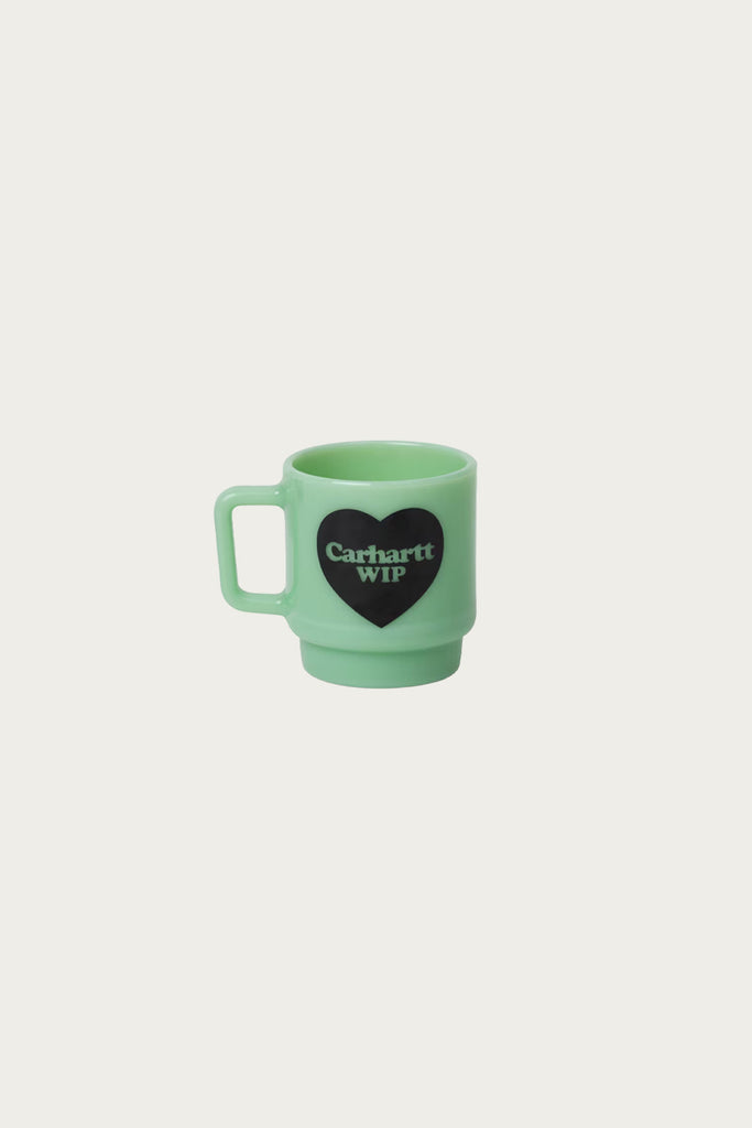 Carhartt Work In Progress - Heart Glass Mug - Jade - Canoe Club