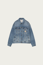 Carhartt Work In Progress - Helston Jacket - Blue Destroy/Splatter Wash - Canoe Club