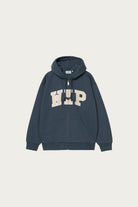 Carhartt Work In Progress - Hooded WIP Sweat Jacket - Dusky Blue Stone Washed - Canoe Club