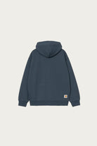 Carhartt Work In Progress - Hooded WIP Sweat Jacket - Dusky Blue Stone Washed - Canoe Club