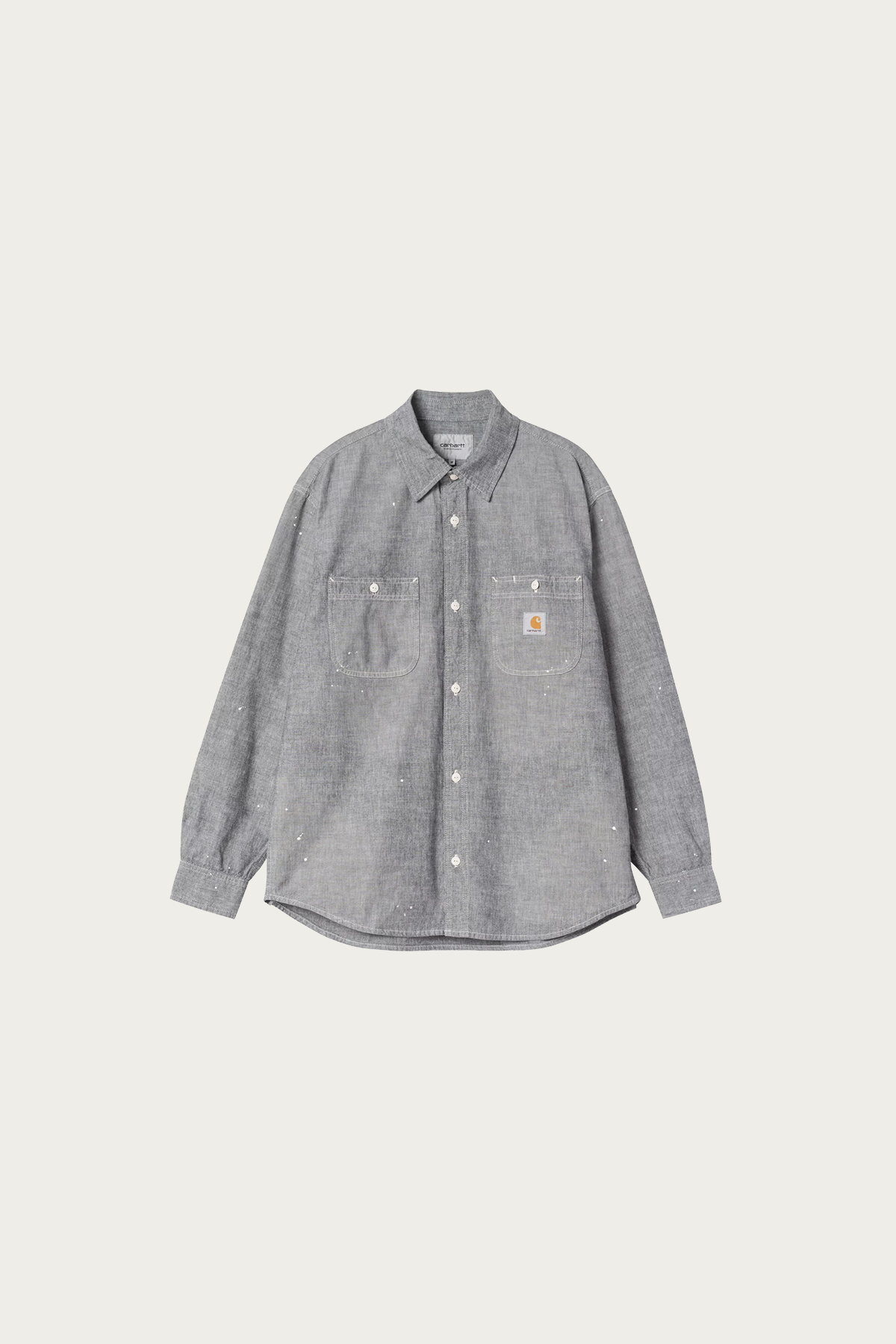 Carhartt Work In Progress - L/S Painter Shirt - Black Worn Used/Splatter - Canoe Club