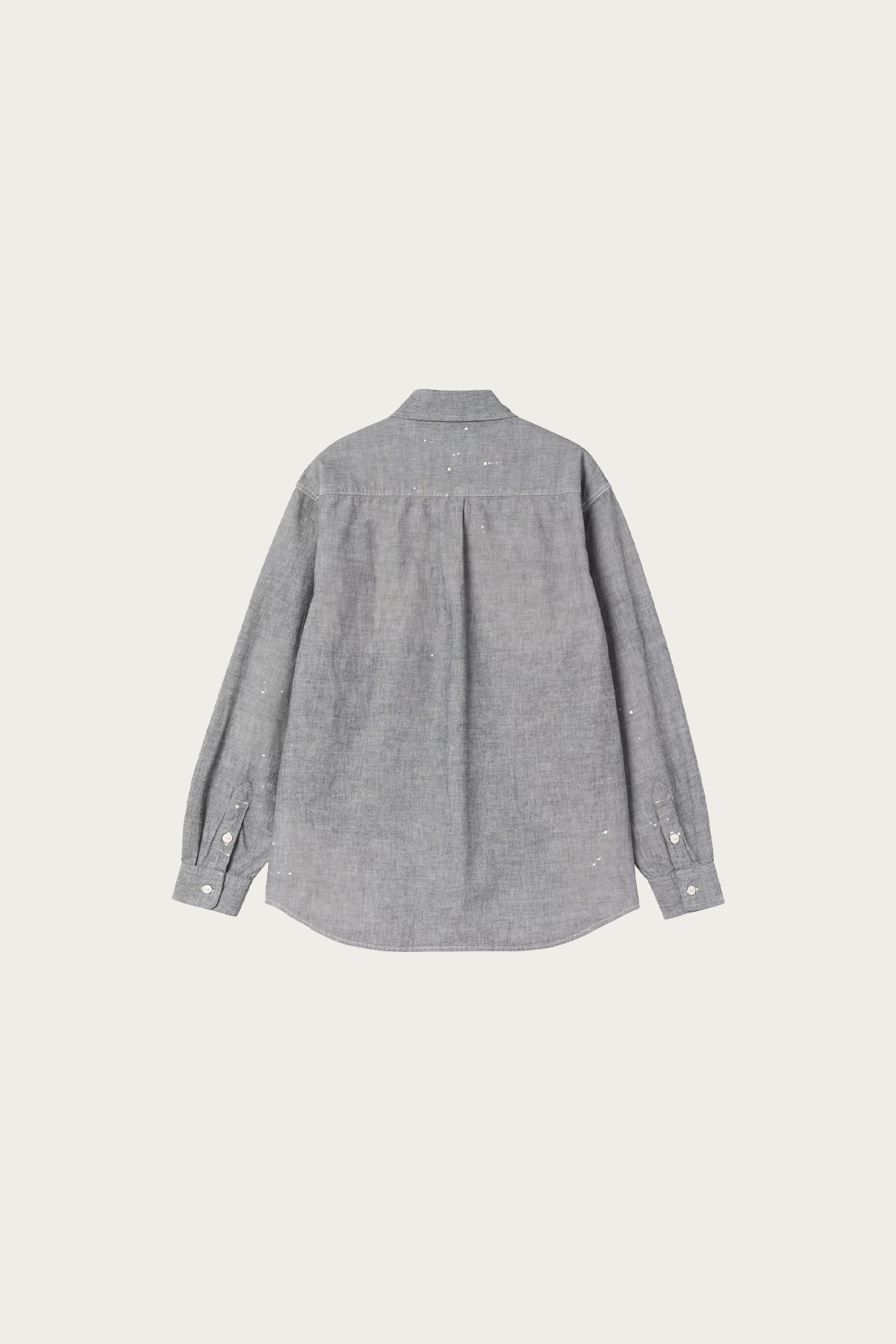 Carhartt Work In Progress - L/S Painter Shirt - Black Worn Used/Splatter - Canoe Club