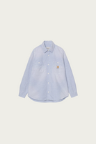 Carhartt Work In Progress - L/S Painter Shirt - Blue Worn Used/Splatter - Canoe Club