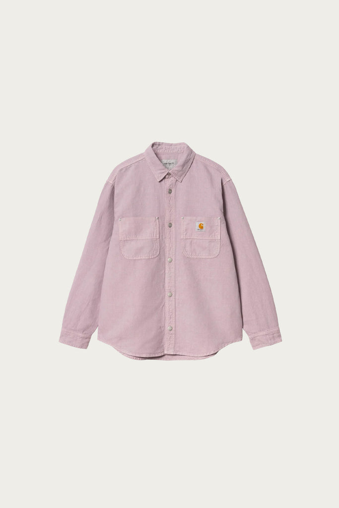 Carhartt Work In Progress - Walter Shirt Jacket - Garment Dyed Pink Fog - Canoe Club