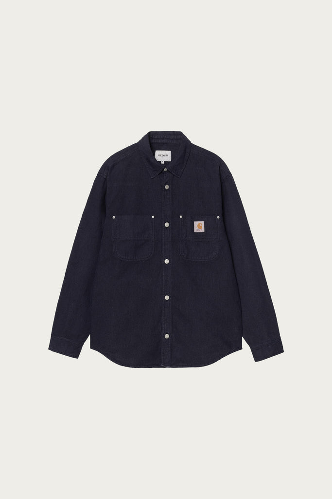 Carhartt Work In Progress - Walter Shirt Jacket - Garment Dyed Dark Navy - Canoe Club