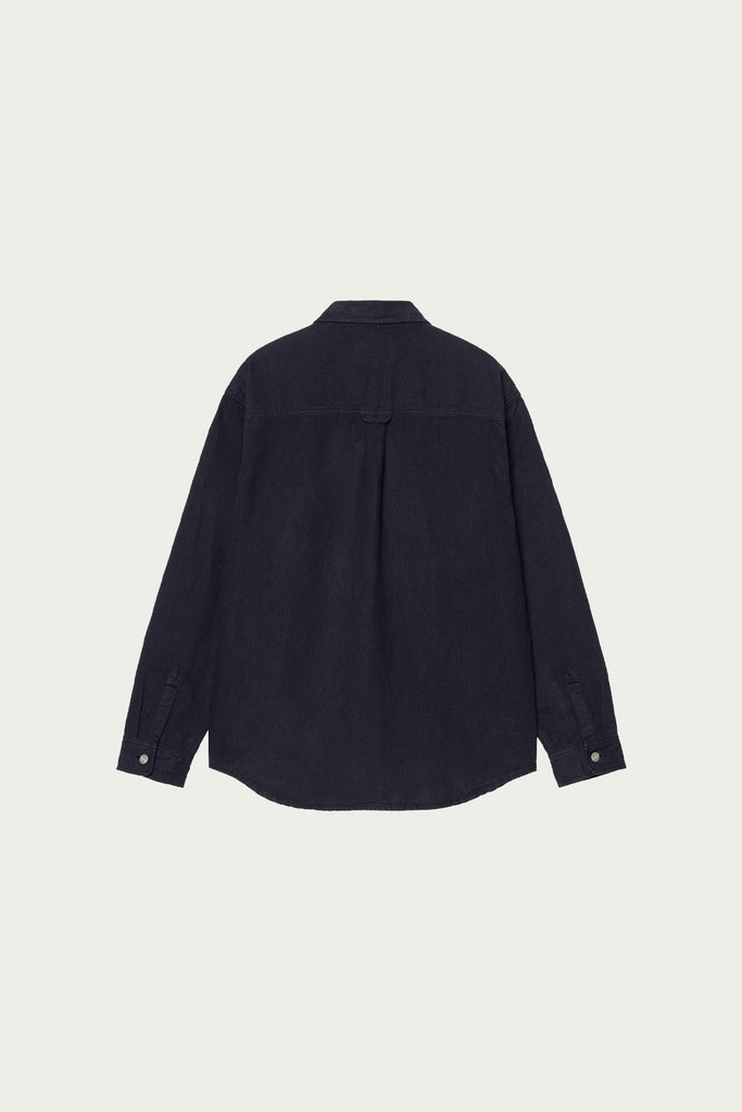 Carhartt Work In Progress - Walter Shirt Jacket - Garment Dyed Dark Navy - Canoe Club