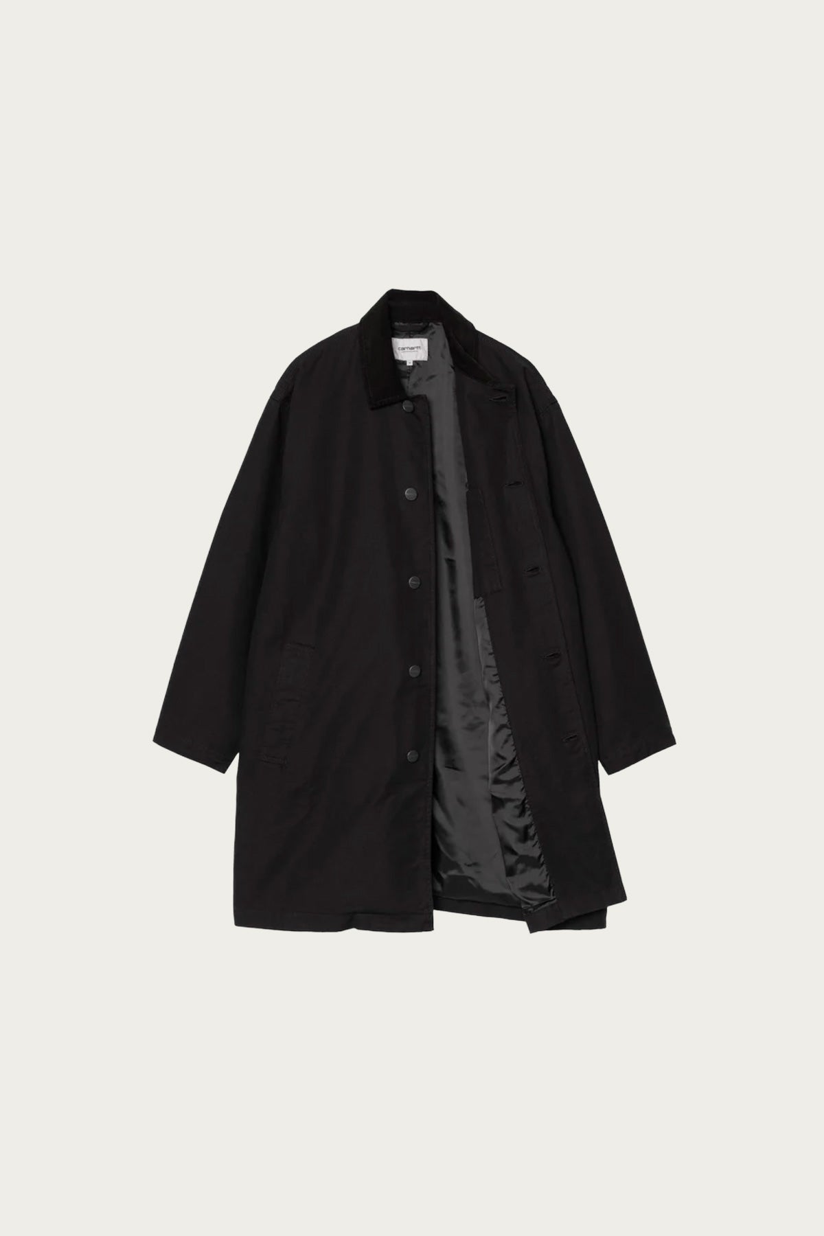 Carhartt Work In Progress - Webster Coat - Black/Black Rinsed - Canoe Club