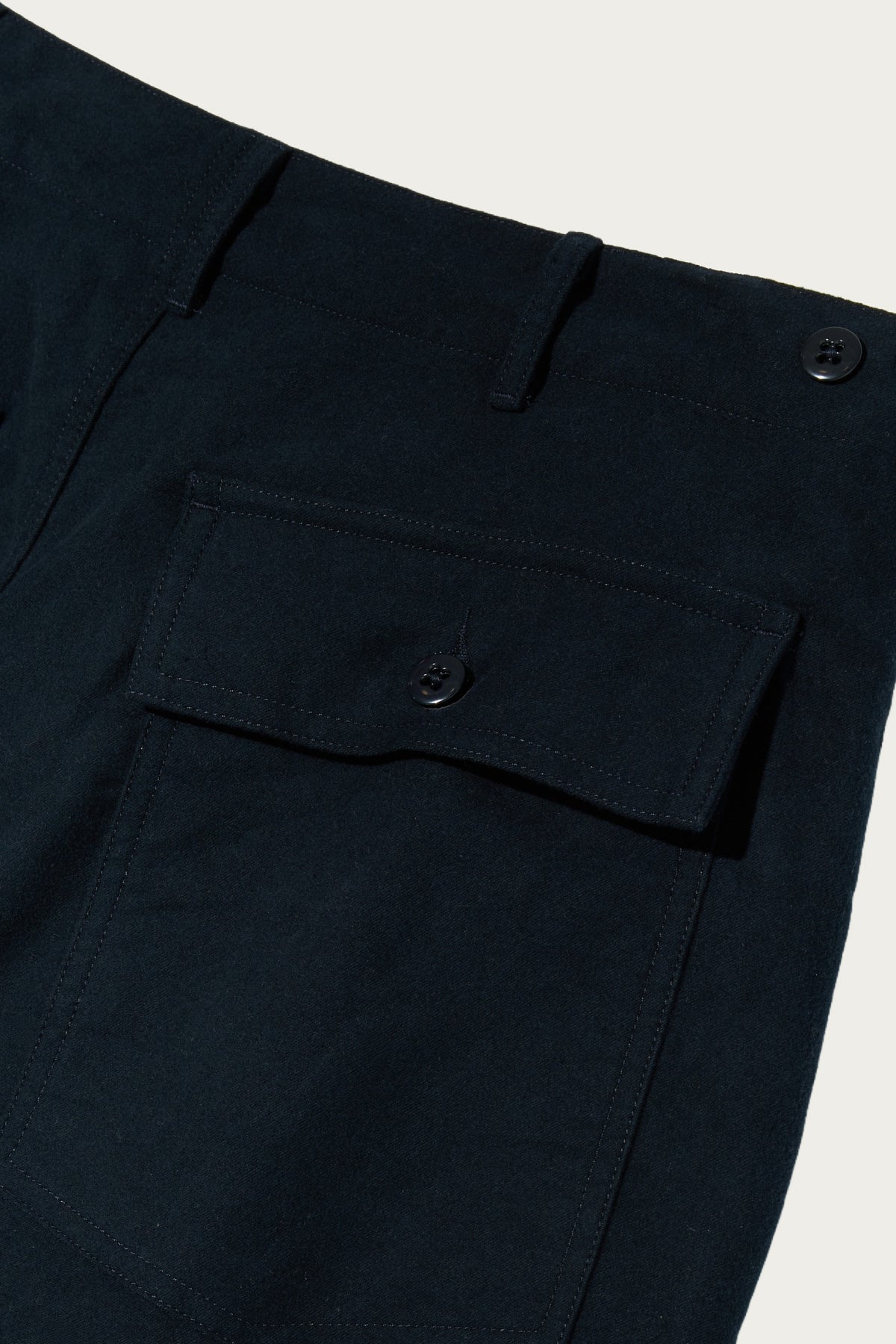 Engineered Garments Workaday - Workaday Fatigue Pant - Dk. Navy Cotton Moleskin - Canoe Club