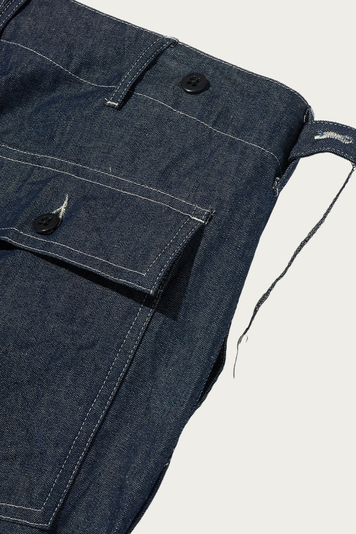Engineered Garments Workaday - Workaday Fatigue Pant - Indigo Industrial 8oz Denim - Canoe Club
