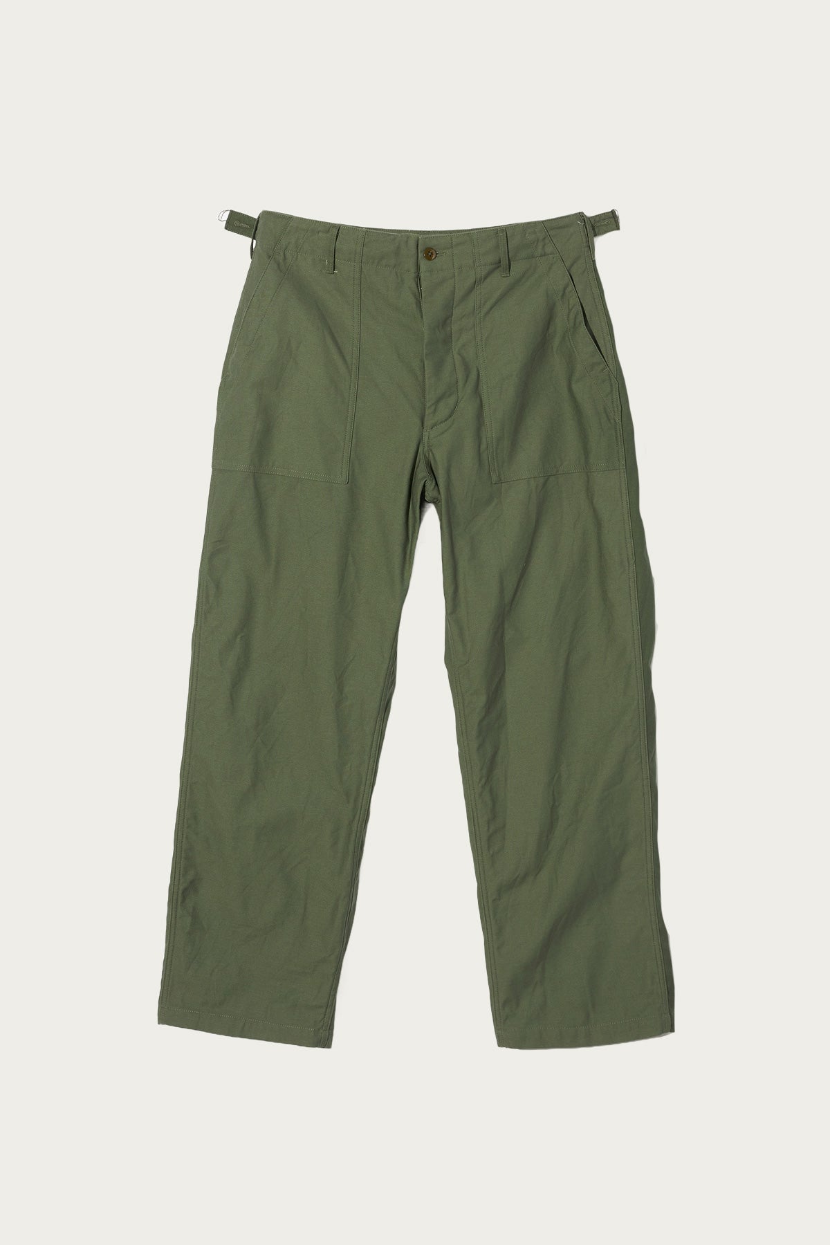 Engineered Garments Workaday - Workaday Fatigue - Olive Cotton Reversed Sateen - Canoe Club