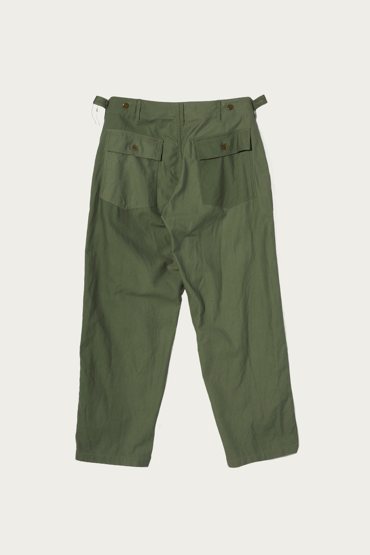 Engineered Garments Workaday - Workaday Fatigue - Olive Cotton Reversed Sateen - Canoe Club