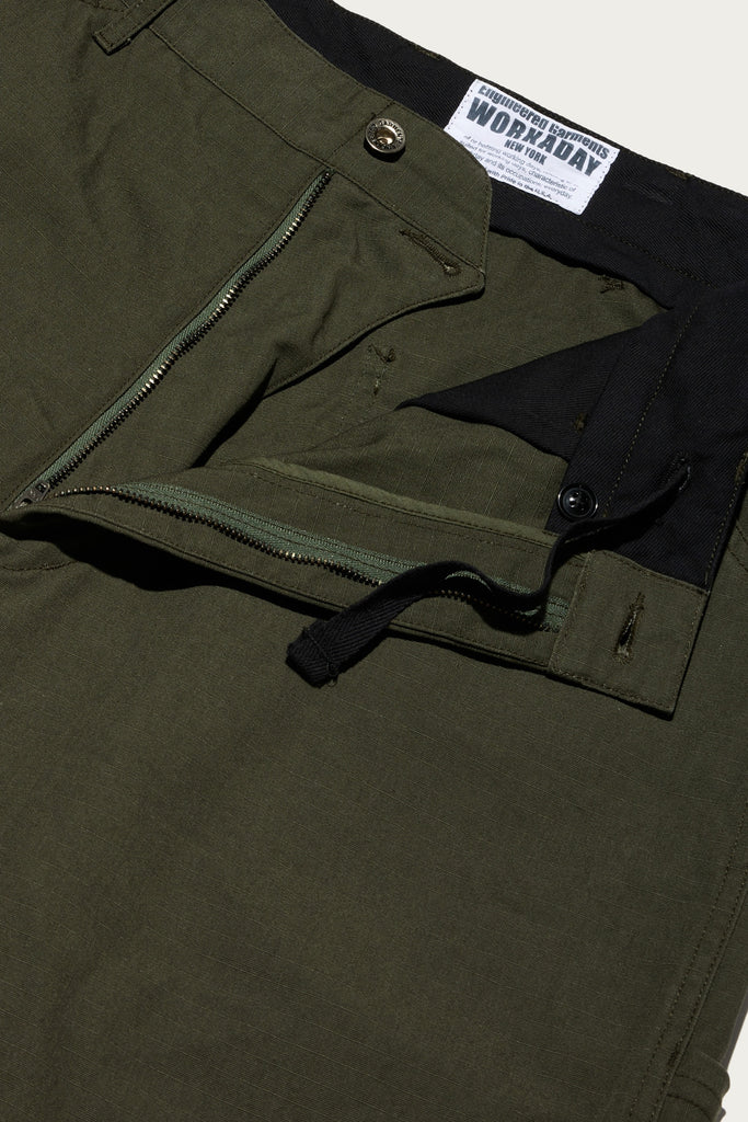 Engineered Garments Workaday - Workaday Painter Pant - Olive Heavyweight Cotton Ripstop - Canoe Club