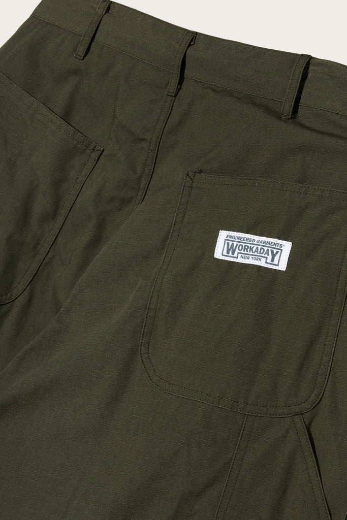 Engineered Garments Workaday - Workaday Painter Pant - Olive Heavyweight Cotton Ripstop - Canoe Club