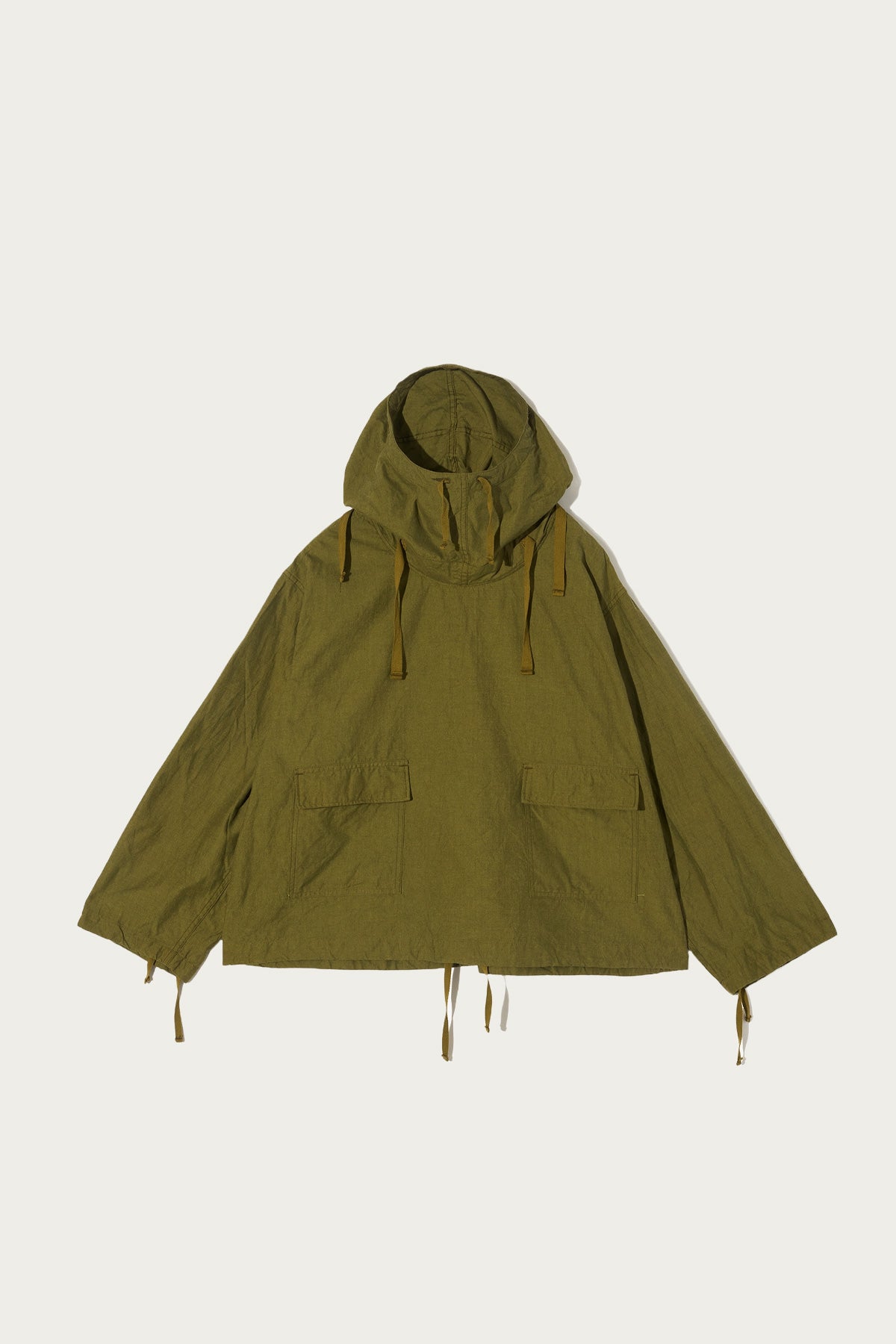 Engineered Garments Workaday - Salvage Smock - Olive Cotton Iridescent - Canoe Club