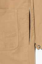Engineered Garments Workaday - Shop Coat - Camel Cotton Moleskin - Canoe Club