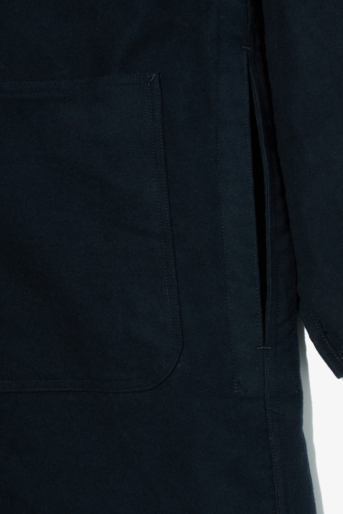 Engineered Garments Workaday - Shop Coat - Dk. Navy Cotton Moleskin - Canoe Club