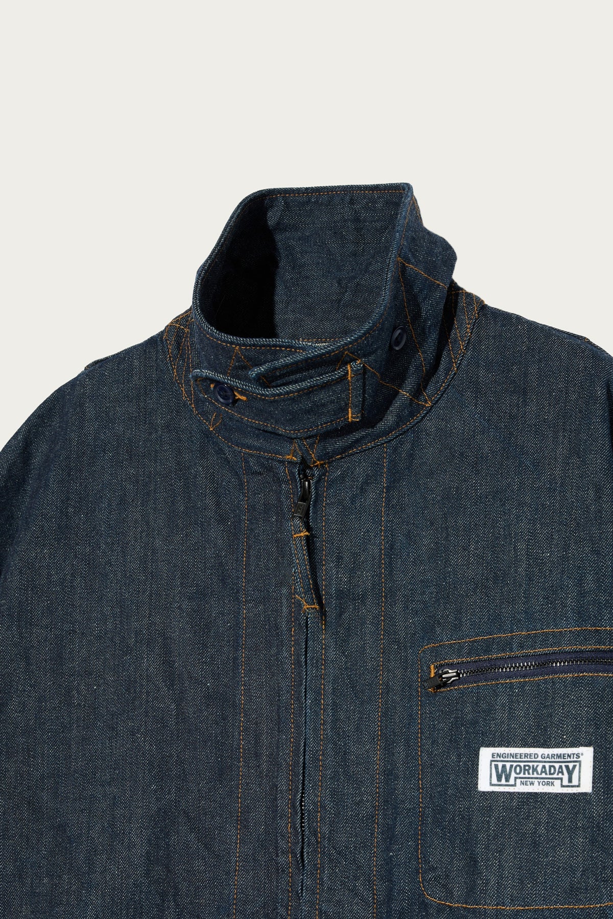 Engineered Garments Workaday - Short Jacket - Indigo 12oz Cone Denim - Canoe Club