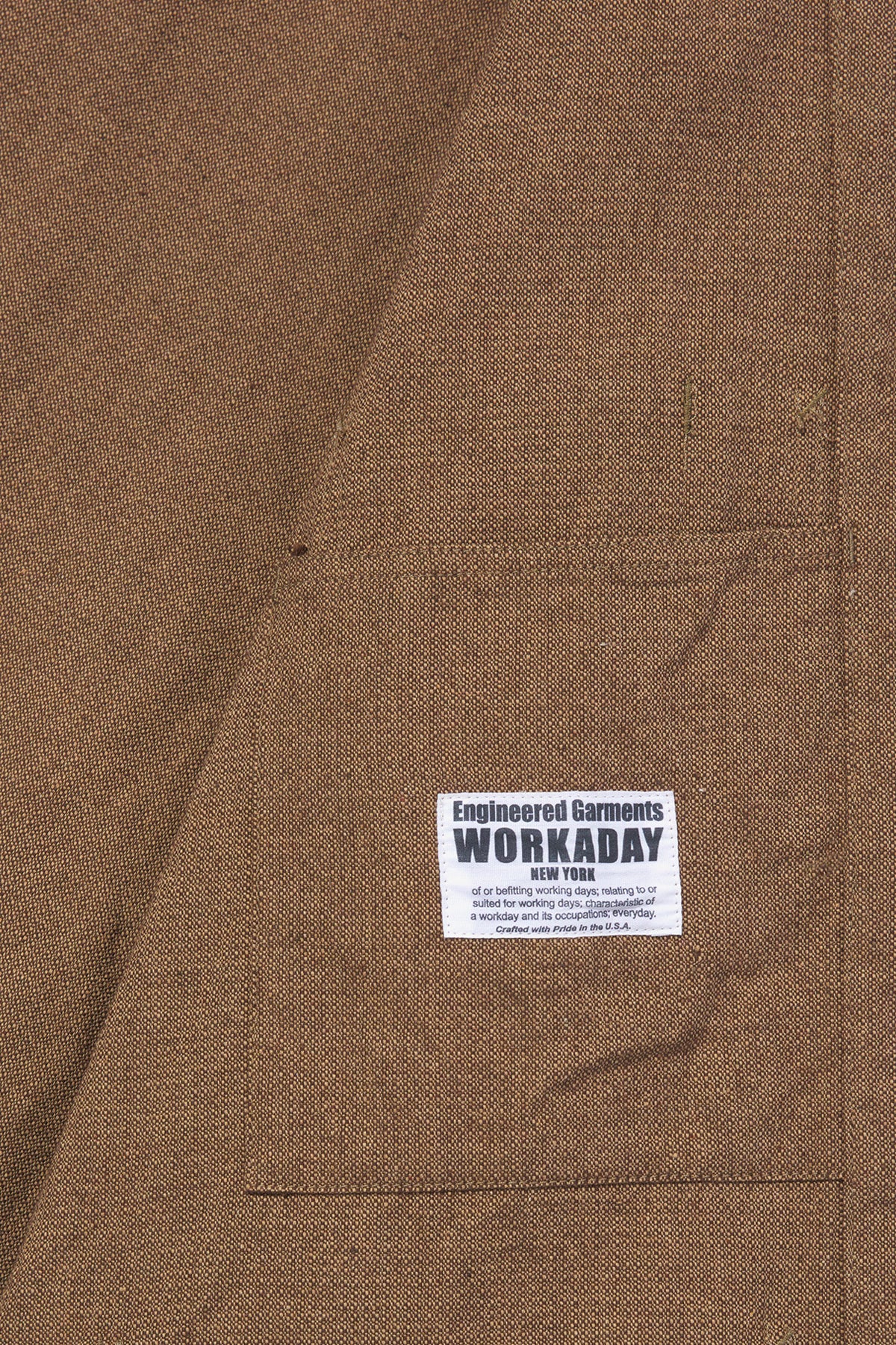 Engineered Garments Workaday - Utility Jacket - Brown CP Homespun - Canoe Club