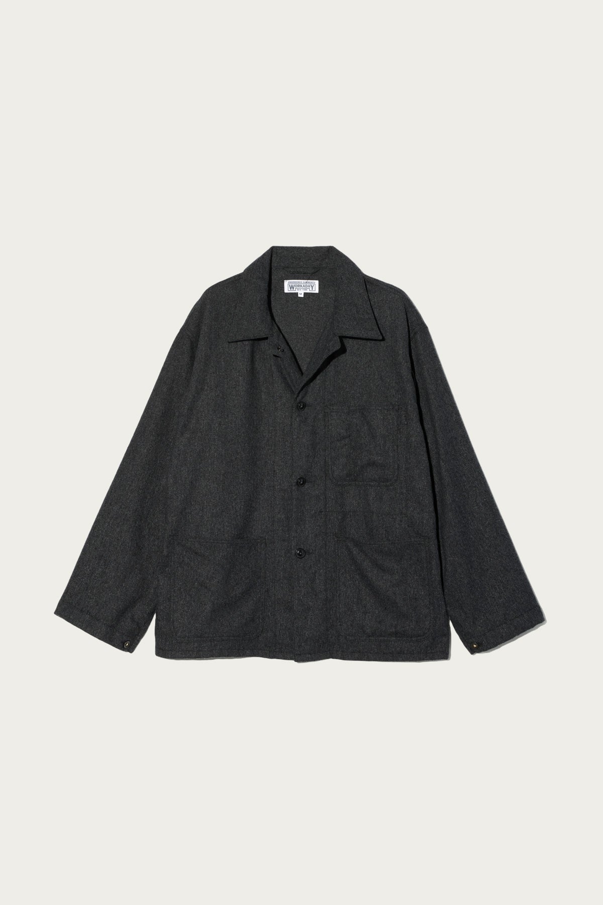 Engineered Garments Workaday - Utility Jacket - Charcoal Worsted Wool Flannel - Canoe Club