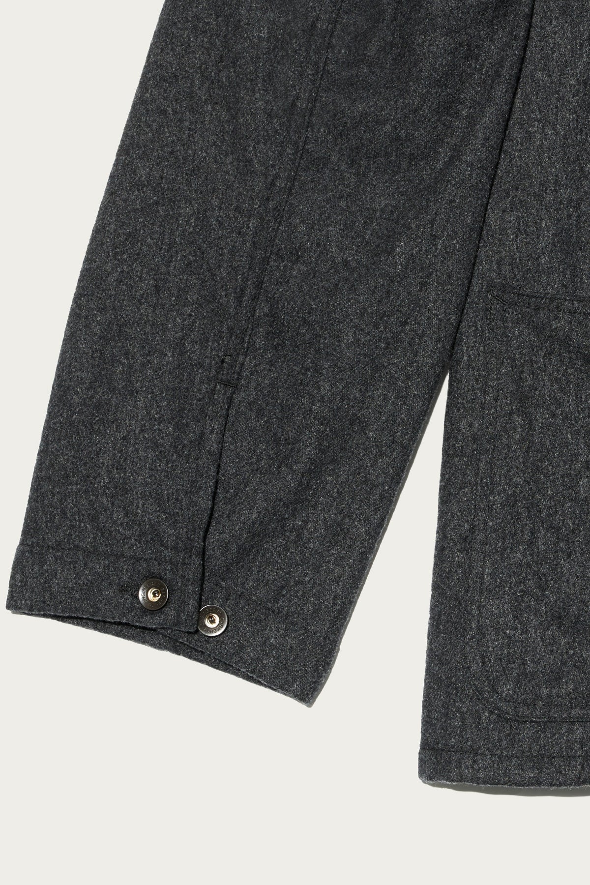 Engineered Garments Workaday - Utility Jacket - Charcoal Worsted Wool Flannel - Canoe Club