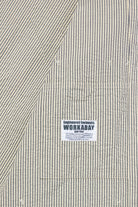Engineered Garments Workaday - Utility Jacket - Navy/Natural Cotton Seersucker - Canoe Club