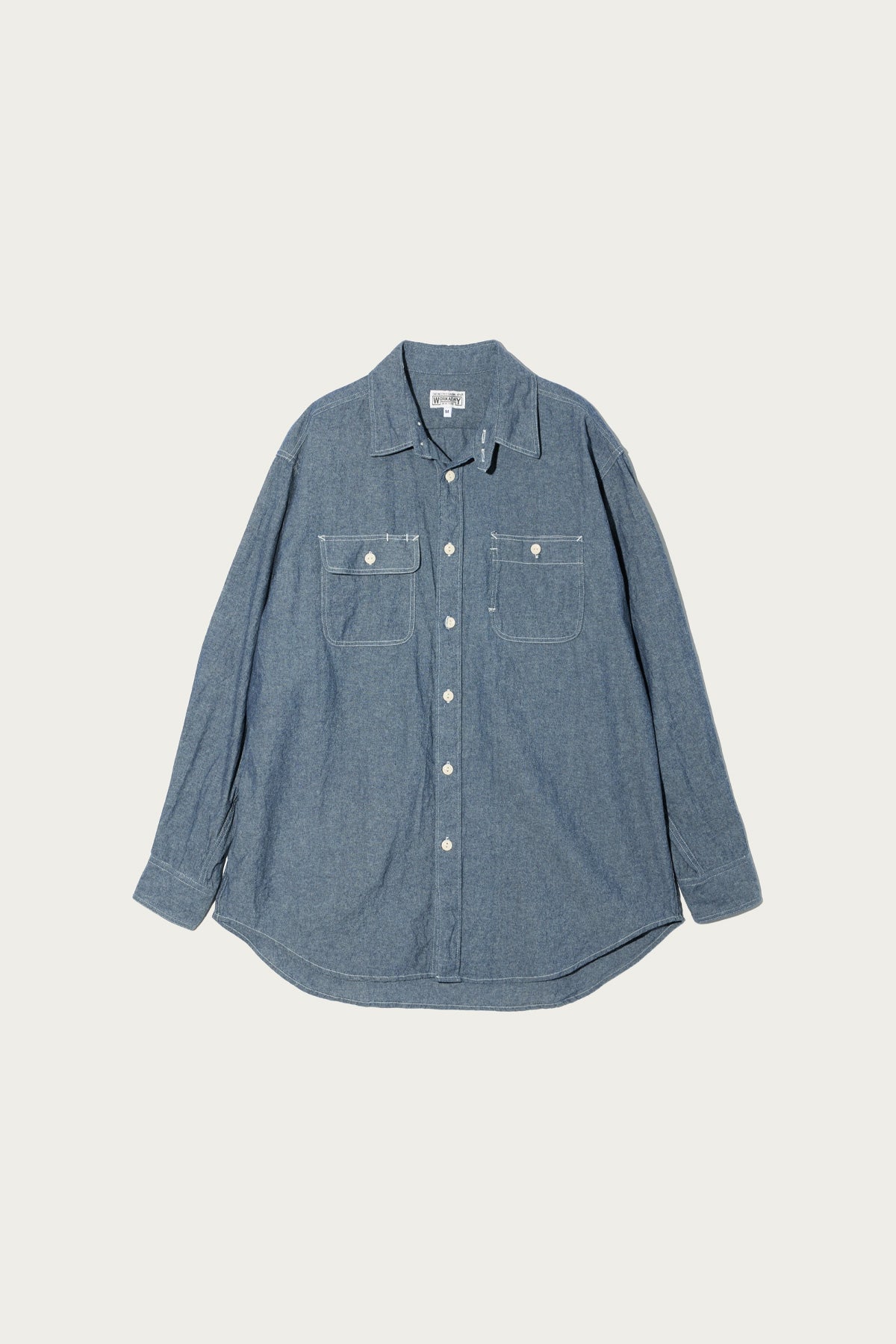 Engineered Garments Workaday - Utility Shirt - Indigo 4.5oz Cotton Chambray - Canoe Club