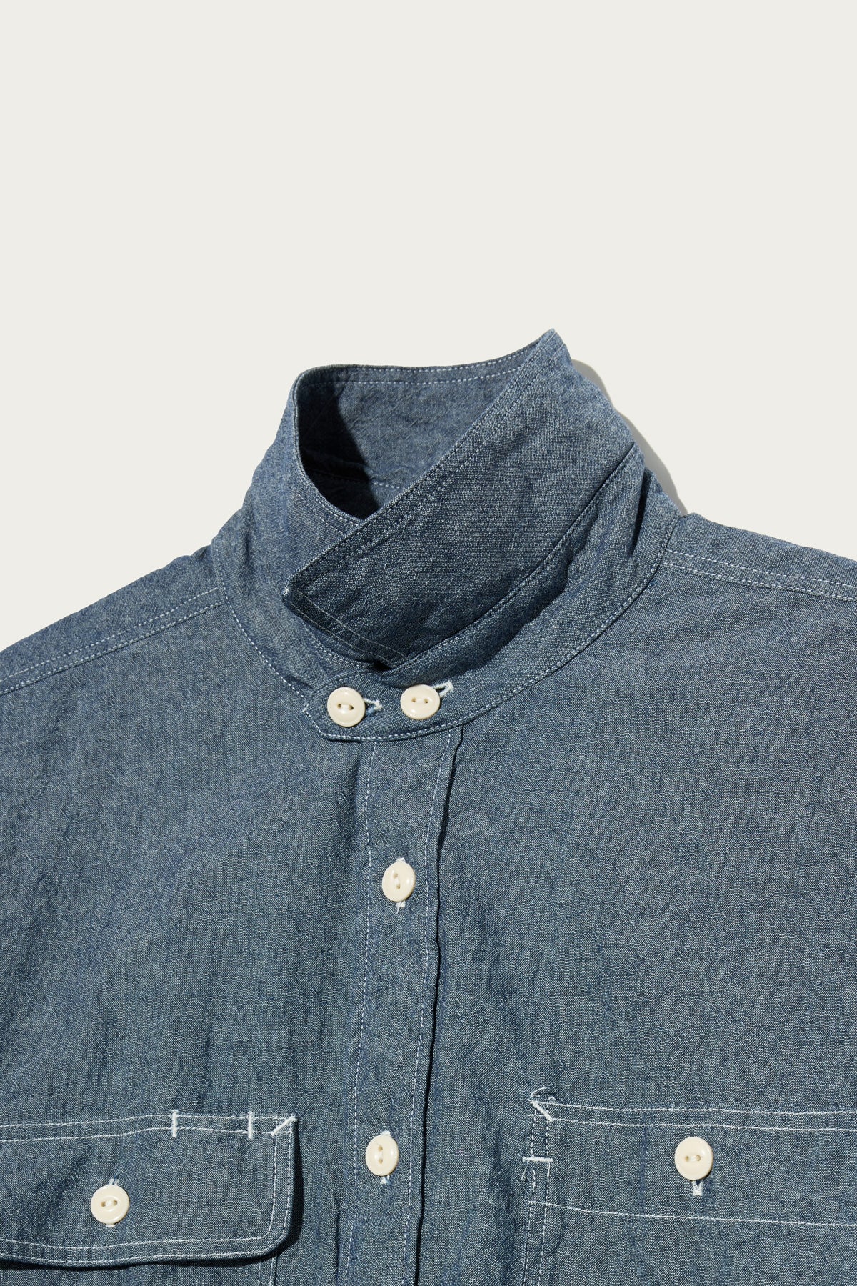 Engineered Garments Workaday - Utility Shirt - Indigo 4.5oz Cotton Chambray - Canoe Club