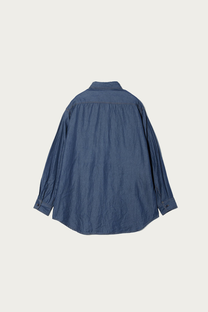 Engineered Garments Workaday - Utility Shirt - Indigo 4.5oz Denim Shirting - Canoe Club