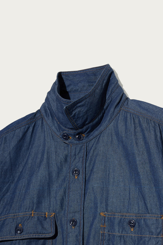 Engineered Garments Workaday - Utility Shirt - Indigo 4.5oz Denim Shirting - Canoe Club