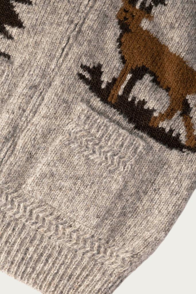 Wythe - Alpaca Cotton Stag Cardigan - Canoe Club