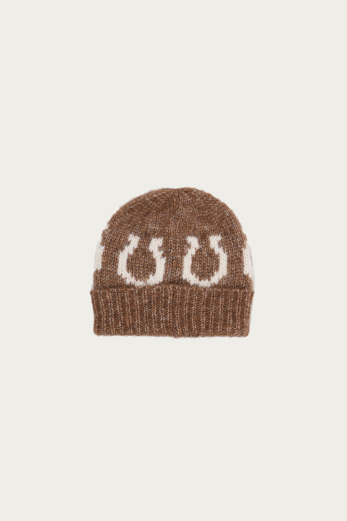 Wythe - Alpaca Horseshoe Beanie - Dark Brown - Canoe Club