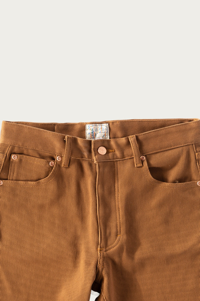 Wythe - Bedford Cord 5 Pocket Pant - Bay Brown - Canoe Club