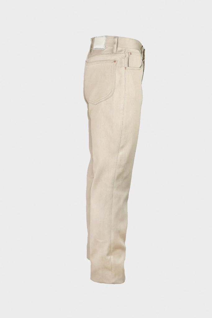 Wythe - Bedford Cord 5 Pocket Pant - Off White - Canoe Club