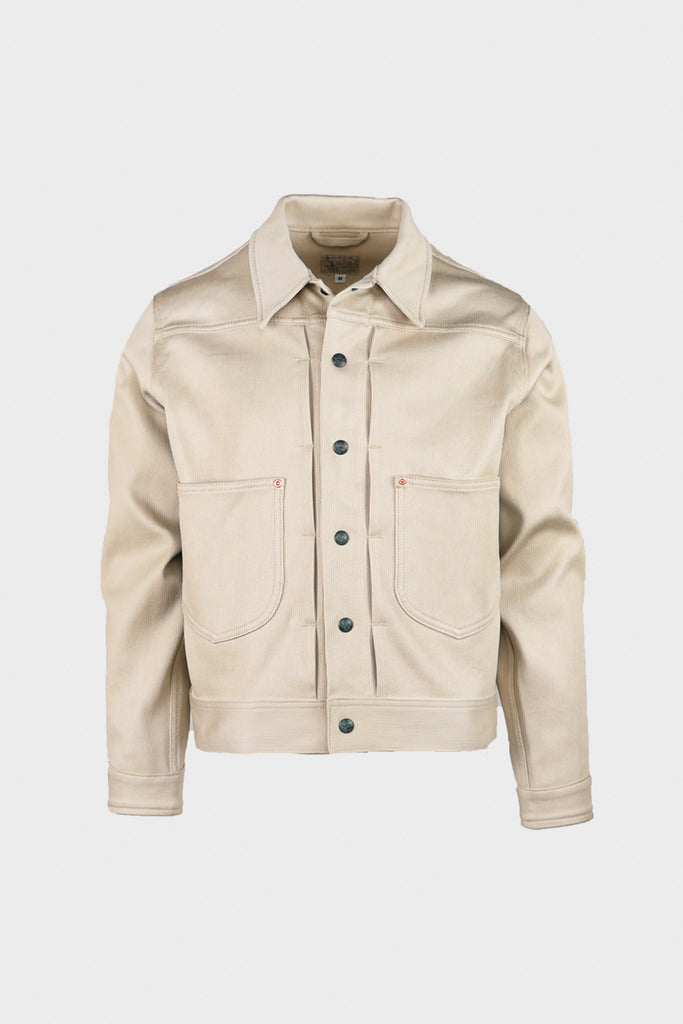 Wythe - Bedford Cord Ranch Jacket - Off White - Canoe Club