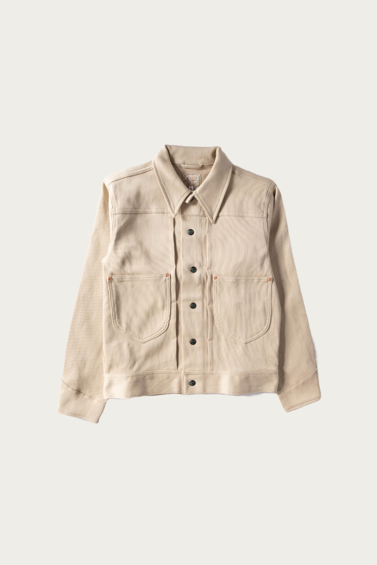 Wythe - Bedford Cord Ranch Jacket w/ Embroidery - Off White - Canoe Club