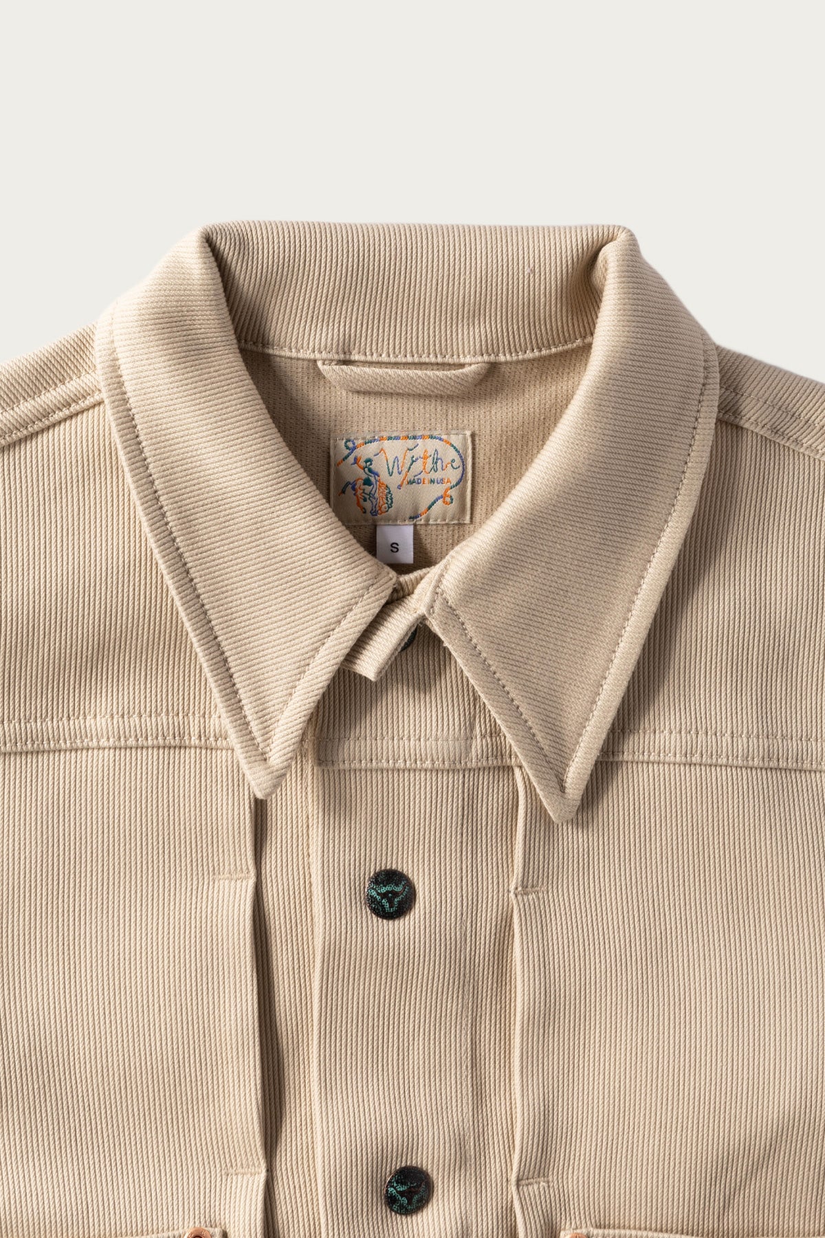 Wythe - Bedford Cord Ranch Jacket w/ Embroidery - Off White - Canoe Club