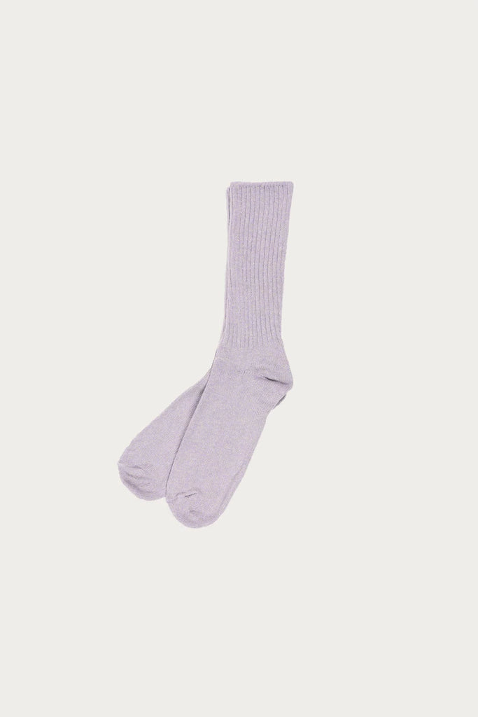 Wythe - Wythe Camp Socks - Lilac Melange - Canoe Club