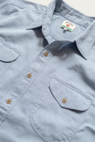 Wythe - Cotton HBT Officer's Shirt - Faded French Blue - Canoe Club