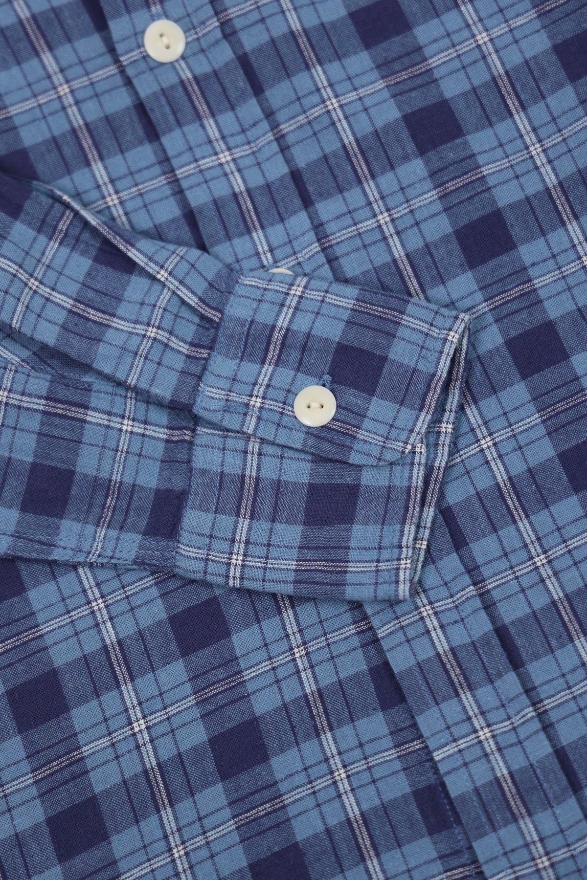 Wythe - Cotton/Linen Hometeam Plaid Workshirt - Indigo - Canoe Club