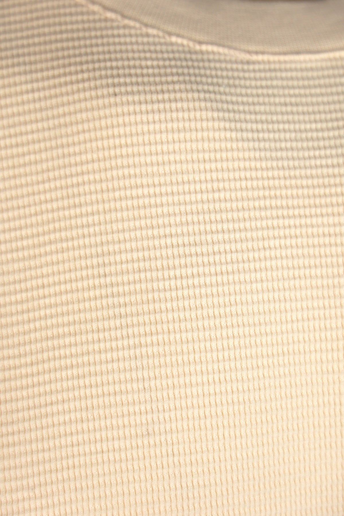 Wythe - Cotton Longsleeve Thermal - Cream - Canoe Club